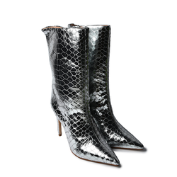 SCHUTZ Ženske čizme S212500028-007, Srebrne boje
