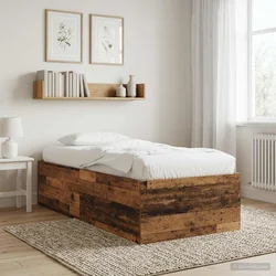 Okvir kreveta za pod Staro drvo 80 x 200 cm Konstruirano drvo