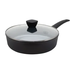 BE Living Duboka tava s poklopcem Delight Black 28 cm