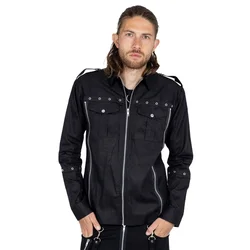 Moška srajca VIXXSIN - GRADY - BLACK - POI1332