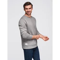 OMBRE Moška majica z okroglim vratom BASIC siva MDN125410 XXL