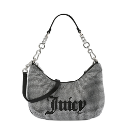 Juicy Couture Torba za na rame Hazel, crna / srebro / bijela