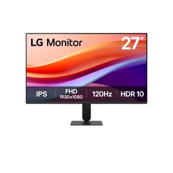 LG Monitor 27U41YA-B 27, IPS, 1920x1080, 120Hz, 5ms GtG, VGA, HDMI, Adaptive Sync, VESA, Crni