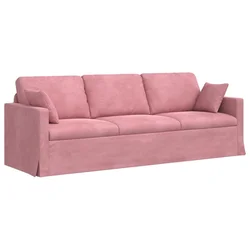 Vidaxl Kavč Roza 228 x 78 x 80 cm Žamet