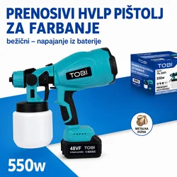 Bežični Pištolj za Farbanje 550W