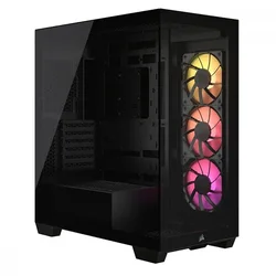 Corsair Kućište 3500X, Mid-Tower, ARGB, Bez napajanja, Crno