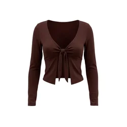 Trendyol ženski top Thmaw27Bz00008, smeđa-tie-dye