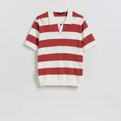 Reserved - Polo džemper s visokim sadržajem pamuka