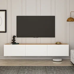 Hanah Home TV komoda West, 150x30x32 cm, Bela