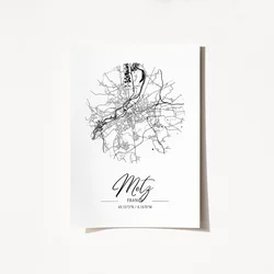 Wallity Poster France Metz-2073, 29,7x42 cm