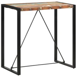 Barski stol od masivnog obnovljenog drva 110 x 60 x 110 cm