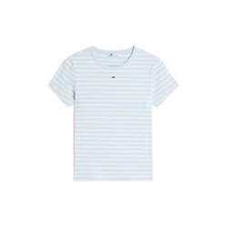 Tommy Jeans Majica ESSENTIAL  svetlo modra / bela