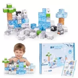 Magnetni set građevinske kocke Zima - 97 dijelova