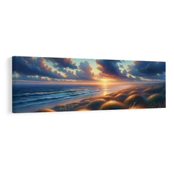Slika tišina med valovi in travo - 135x45