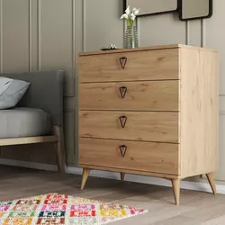 Hanah Home Komoda Versa 80x90,8x45cm Hrast
