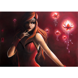 Grafika - Puzzle Misstigri: Red Light Flower II/0114/- 1 000 kosov