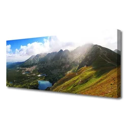 tulup.si Slika na platnu Mountain travnik landscape 125x50 cm