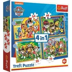 Tref line puzzle 4 u 1 holiday paw patrol ( T34395 )