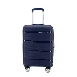 Kabinski kovček TRAVEL AND MORE Unbreakable - temno moder, 35 l