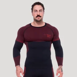 GymBeam Kompresijska majica OG1 Seamless Black/Red XXL
