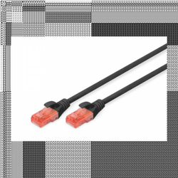 UTP cable CAT 6 sa konektorima 0.5m LS0H Digitus DK1617005 Crni