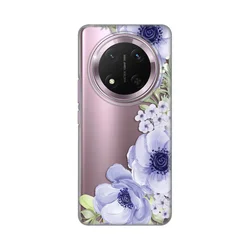 Silikonska maska za Honor Magic 7 Lite Print Skin Blue Roses