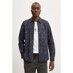 Bombažna srajca PS Paul Smith moška, črna barva, M2R.149T.N22172