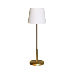 ByRydens 4002740-6501 - Stona lampa LUMI 1xE27/8W/230V bela/zlatna 68,5 cm