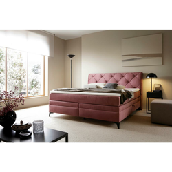 Premium Living Postelja Boxspring Molde, Roza, 180x200