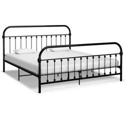 Okvir za krevet crni metalni 180 x 200 cm