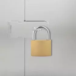 U zaključavanje s ključevima 2 pcs Mjed Željezo