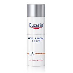 Eucerin Hyaluron-Filler CC krema proti globokim gubam SPF 15 odtenek Medium Dark 50 ml