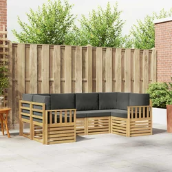 Set vanjskih sofa 5 pcs Bijela i Antracit 245 x 128,5 x 73 cm
