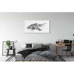 tulup.si Slika na akrilnem steklu Risanje samorog 125x50 cm 2 obešalnika