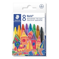 STAEDTLER tanke voščene barvice NORIS, 8 barvic