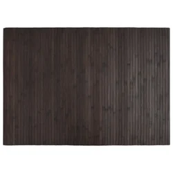 Vidaxl Pravokotna preproga temno rjava 70x100 cm bambus