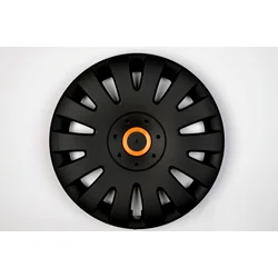 CAR 888 ACCESSORIES Univerzalne Ratkapne 16 Black/Orange Abs Set