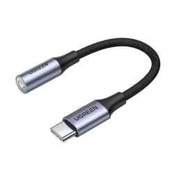 Ugreen AV161 adapter USB C / 3.5mm mini jack 10cm, črna