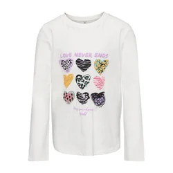 Kids ONLY Bluza Hollie 15275495 Bela Regular Fit