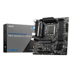 Matična ploča MSI PRO B660M-A DDR4, LGA1700, Intel 12 Gen., DDR4, mATX