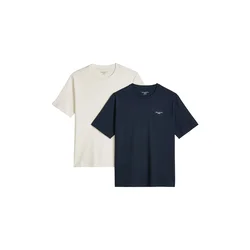 Marc OPolo DENIM Majica mornarska/off-bela