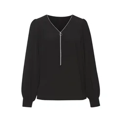LASCANA Bluza črna