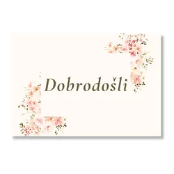 Personal Tabla dobrodošlice/plakat - Spring Time