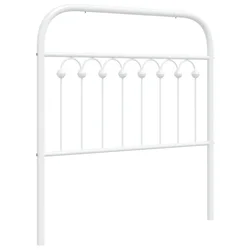 Vidaxl Kovinsko nadomestno vzglavje belo 90 cm