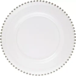 LE COQ Helios plitev krožnik, o: 155 mm, platinast, biserni rob (6 kos)