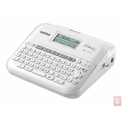 Brother PT-D410VP, Desktop, TZ tapes 3.5 to 18mm, Manual Cutter, High speed print 20mm/s, Easy-to-read graphic display, AC Adapter, Carry Case