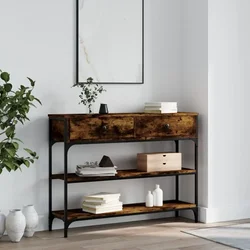 Konzolni stol boja hrasta 100 x 25 x 75 cm konstruirano drvo