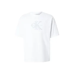 Calvin Klein Jeans Majica LV04RF819G Bela Regular Fit