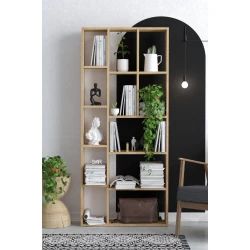 Hanah Home Polica 75x170x18cm Hrast
