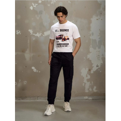 Sinsay - Cargo jogger pantalone - crno